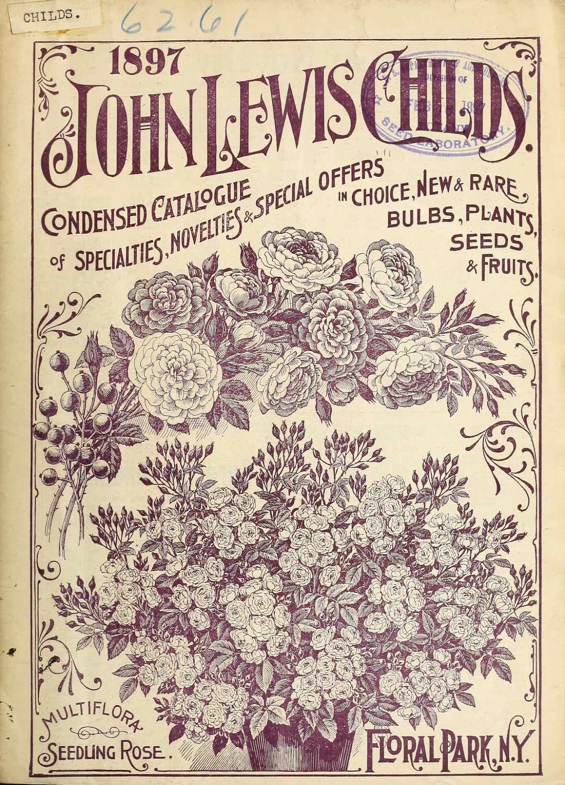 Tenth Letter of the Alphabet Lettering John Lewis Childs’ Catalogues