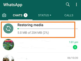 How to Recover Deleted WhatsApp Messages on android Restoring media