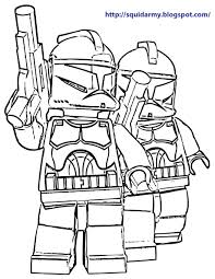 Star Wars La Guerra de las Galaxias スターウォーズ 星際大戰 Guerre des étoiles Stärnchriege حرب النجوم (فيلم): soldados clone lego star wars coloring para colorear