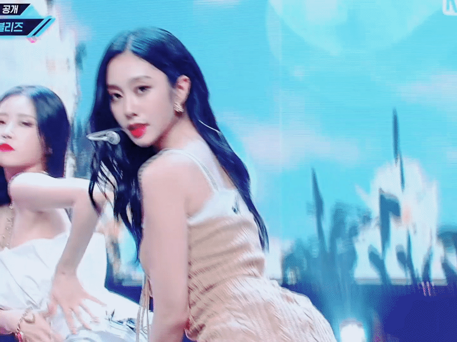 러블리즈 엠카 이야기꽃 눈큰애 서지수(ft.케이)