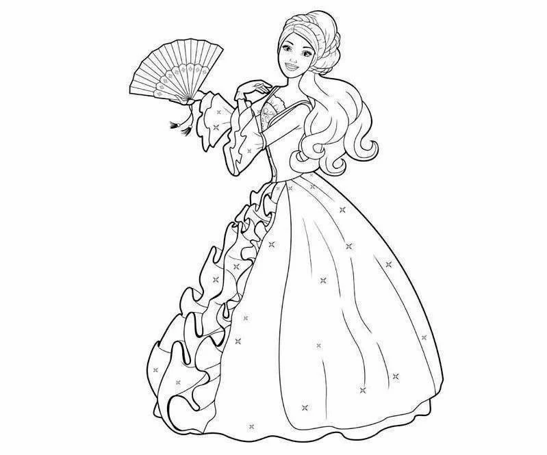 Mesmerizing Barbie Drawing Printable Abstract Photography