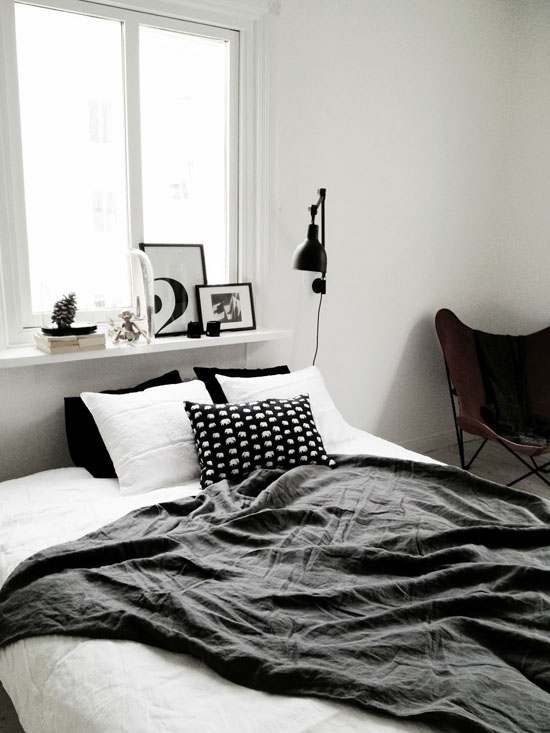 Bedroom styled by Charlotte Ryding for Alvhem.