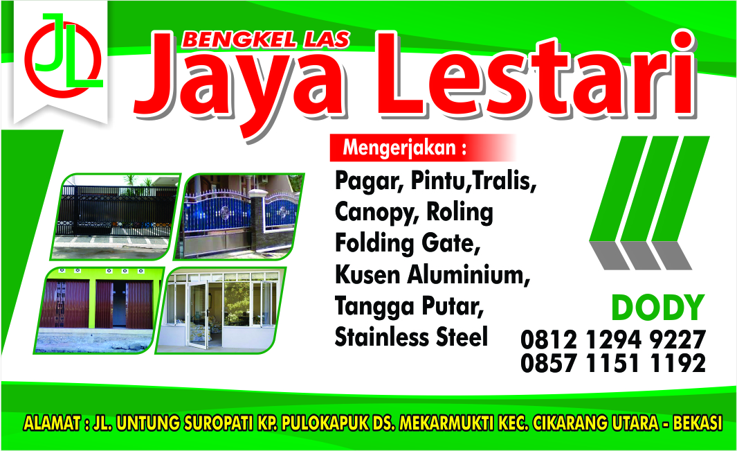 Contoh Kartu Nama Sederhana
