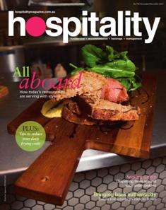 Hospitality Magazine 700 - November & December 2013 | CBR 96 dpi | Mensile | Alberghi | Management | Marketing | Professionisti
Hospitality Magazine covers issues about the hospitality industry such as foodservice, accommodation, beverage and management.
