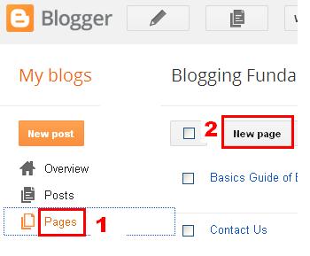 Creating Blog Pages to build Menubar by BloggingFunda