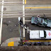 Impressionante: Homem cai do 11º andar sobre carro em movimento e sobrevive nos EUA.