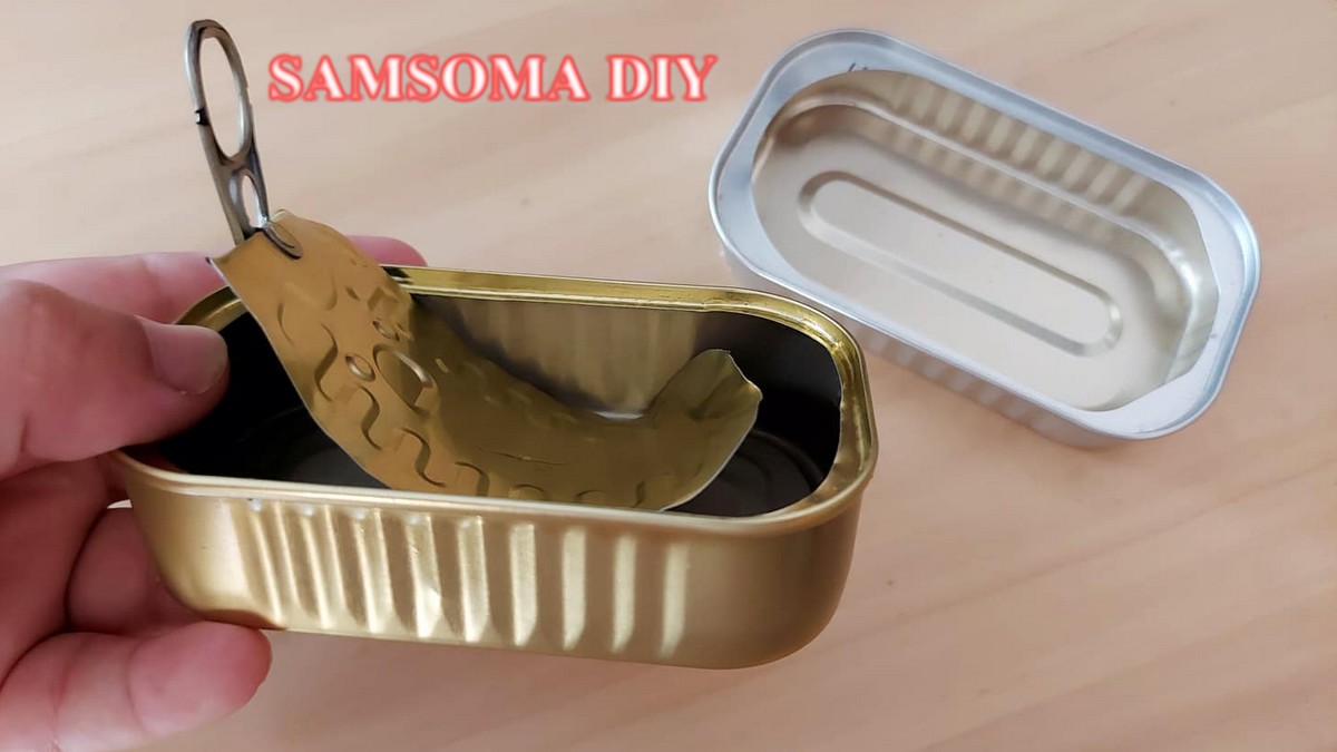 شاهدوا ماذا تصنع بعلب السردين الفارغة / تدوير علب السردين / Creative