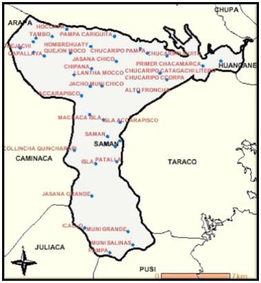 MONOGRAFIA DEL DISTRITO DE SAMAN: ASPECTO GEOGRÁFICO: