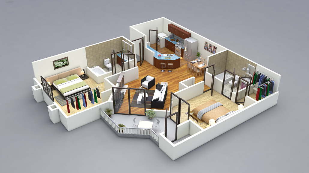 13 awesome 3d  house  plan ideas that give a stylish new 