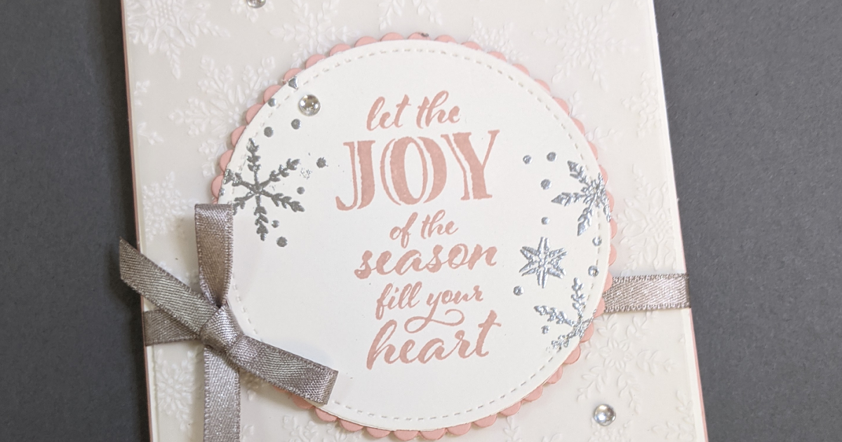 EMBOSSED VELLUM GIVES THIS CARD A WOW LOOK! STACEY MARSH