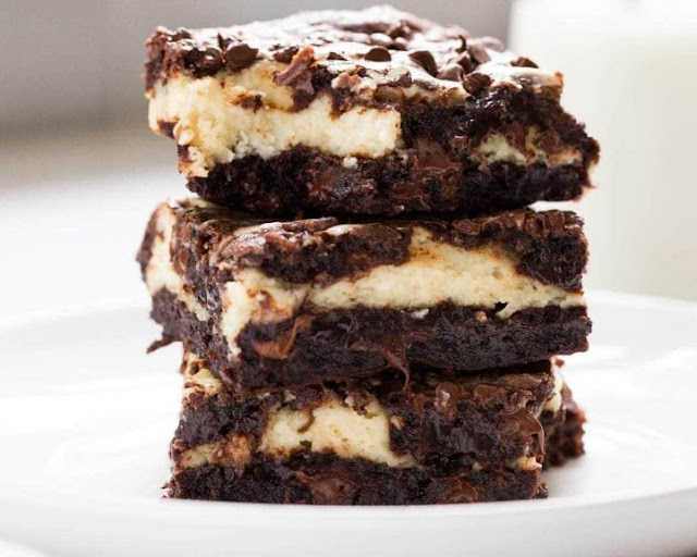 Cheesecake Brownies #cake #brownies