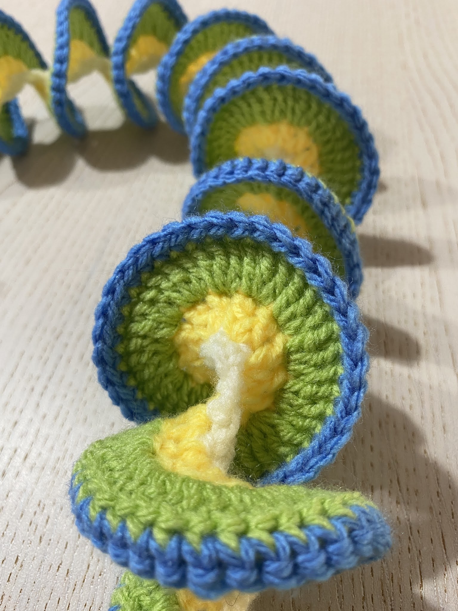 How I made a Crochet Wind Spinner - Samelia's Mum
