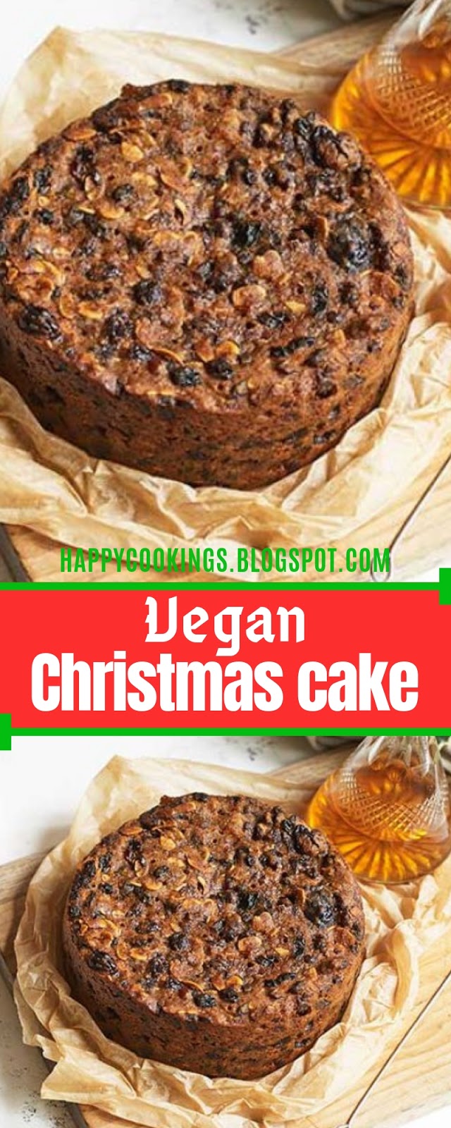 Vegan Christmas cake #Christmas #cake #Vegan