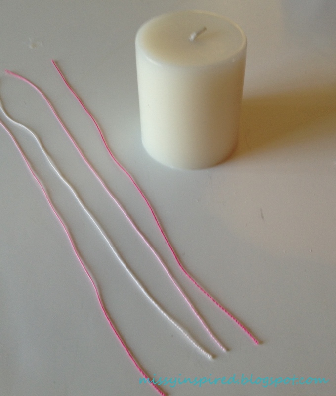 Missy Inspired Easy pastel spring candles