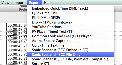 moviecaptioner not exporting scc file moviecaptioner not exporting scc file