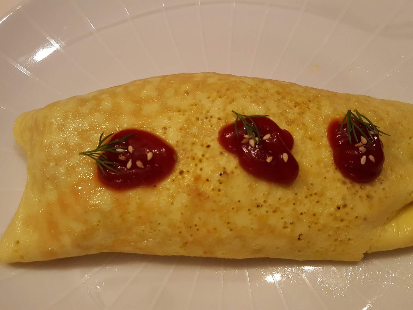 Samurai Kitchen Omu Laisu Ketchup Chicken Rice Wrapped in Omelette