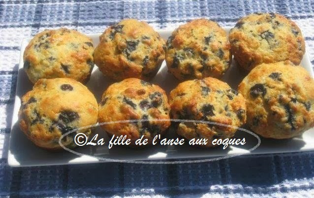 La Fille De L Anse Aux Coques Muffins Aux Bleuets Et Au Lait De Coco