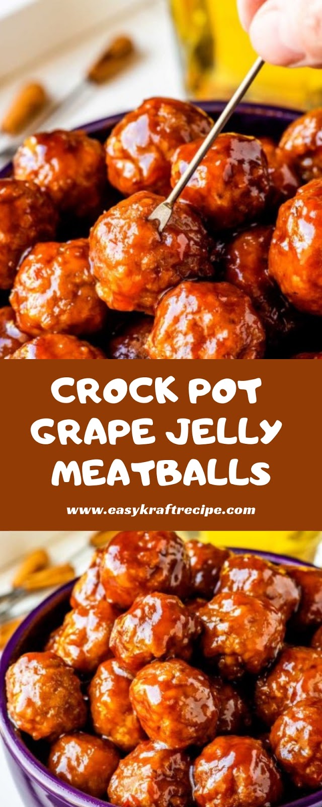 CROCK POT GRAPE JELLY MEATBALLS - Easy Kraft Recipes