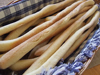 Basket of Grissini Breadsticks