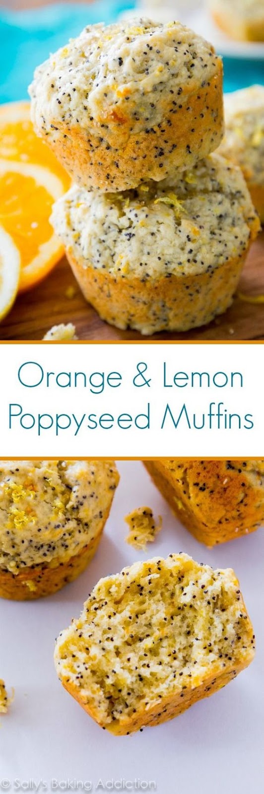 Orange Lemon Poppy Seed Muffins