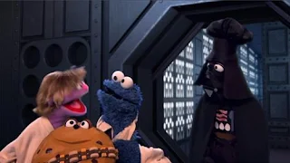 Sesame Street Cookie's Crumby Pictures Star S'mores. Cookie Monster, starring as "Flan Solo," struggles to not eat his partner, a sentient cookie named "Chewie".