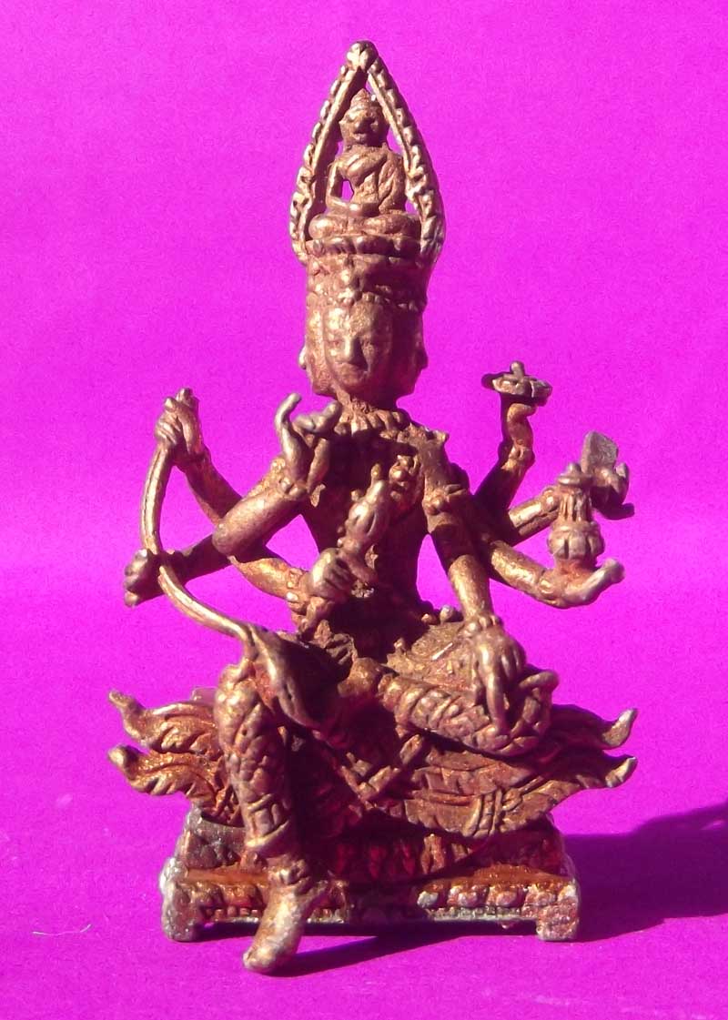 Brahma Thai Amulet Mini StatuetteLuang Phu Bua
