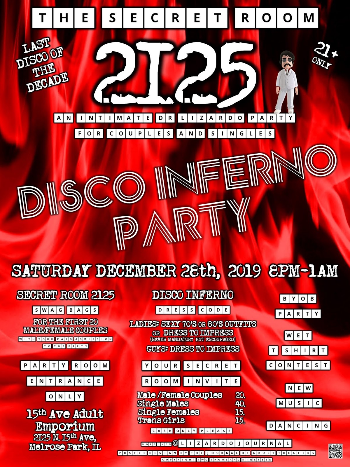 Dr. Emilio Lizardo's Journal of Adult Theaters TONIGHT IN CHICAGO