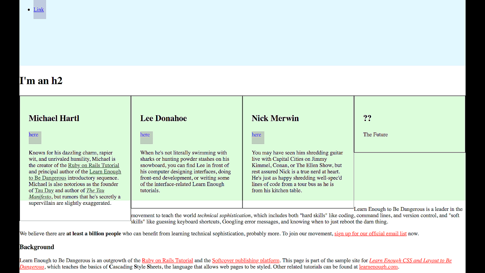 Basic Html Index Page Index Choices