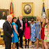  Two escaped Chibok schoolgirls meet President Donald Trump and Ivanka Trump at the White House 