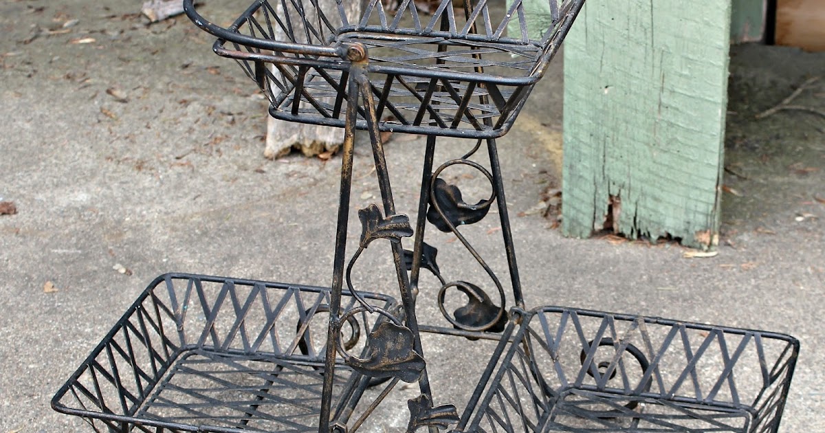 Upcycled Midcentury Metal Plant Stand Organized Clutter