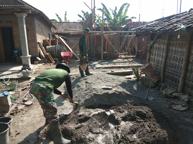 Rumah Sarjono Turut Direhab Satgas TMMD Sengkuyung Kodim 0723 Klaten