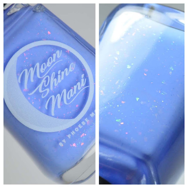 cornflower blue nail polish in bottle