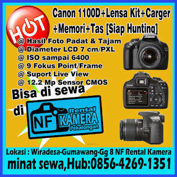 Rental Kamera DSLR Canon 1100D [Rp.95.000/24 Jam (Tinggal Jepret)]