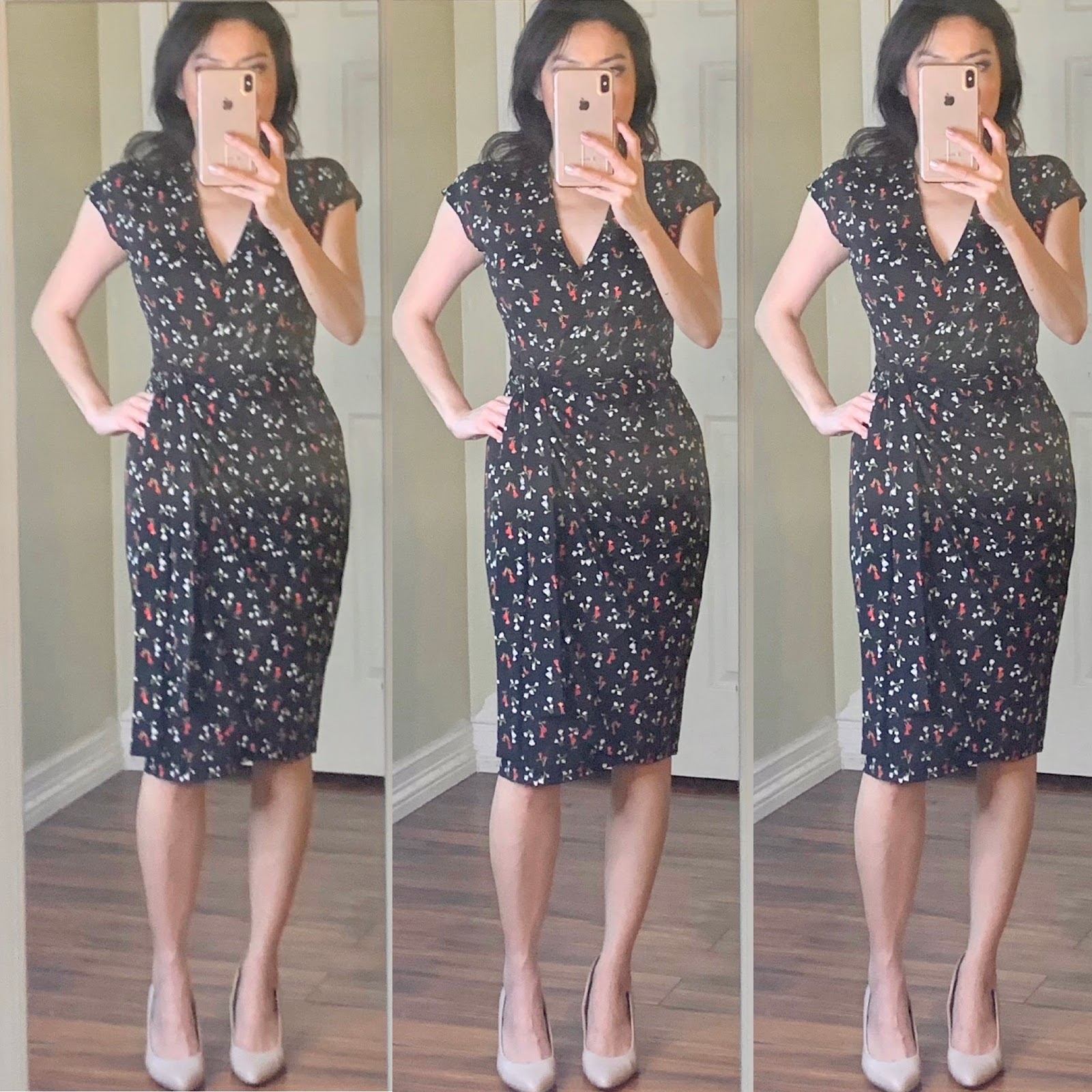 Amazon Lark & Ro Cap Sleeve VNeck Wrap Dress Review The Shades Of U