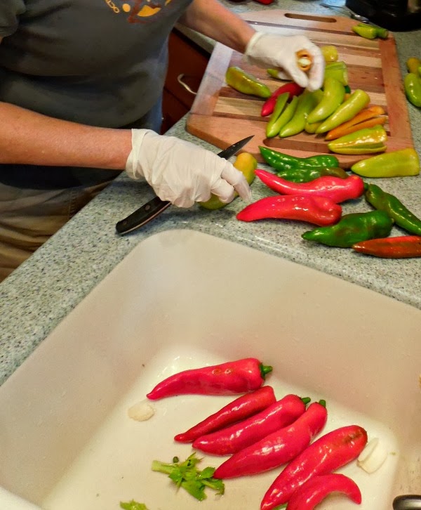 Sue's in the Garden Growing the Groceries Home Grown Pepper Festival
