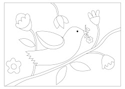 gratis dibujos pajarito patron paisajes colorear sencillos dibujar patrones lanoso imprimir imagixs dechado lo hojas podais normales dividido din a4