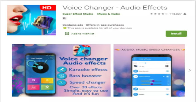 voice changer with audio effects voice changer with audio effects