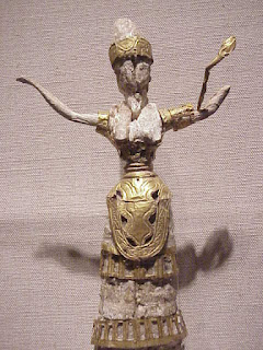 Minoan snake goddess of ivory