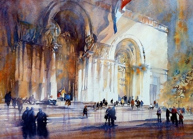 Картины акварелью. Thomas W. Schaller