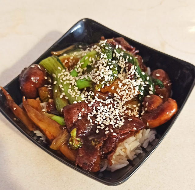 Broccoli, Bok Choy, and Mushroom Stir Fry with Beef Recipe Gluten