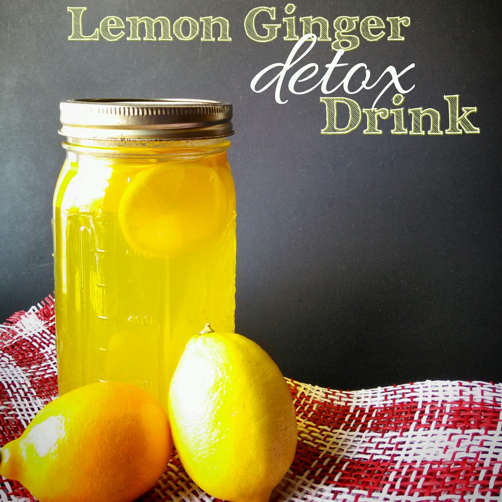 Lemon Ginger Detox Drink Nik Snacks
