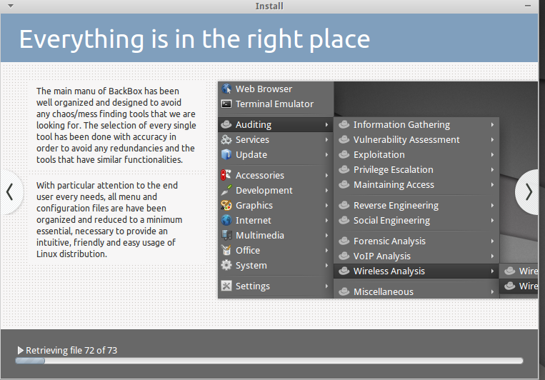 Darbar linux : BACKBOX linux 3.05 amd 64bit Review