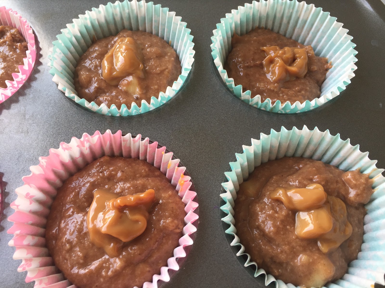 Chocolate Banana Caramel Cupcakes