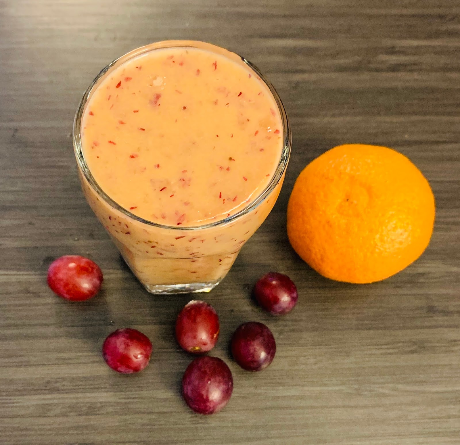 Orange, Banana & Grape Smoothie