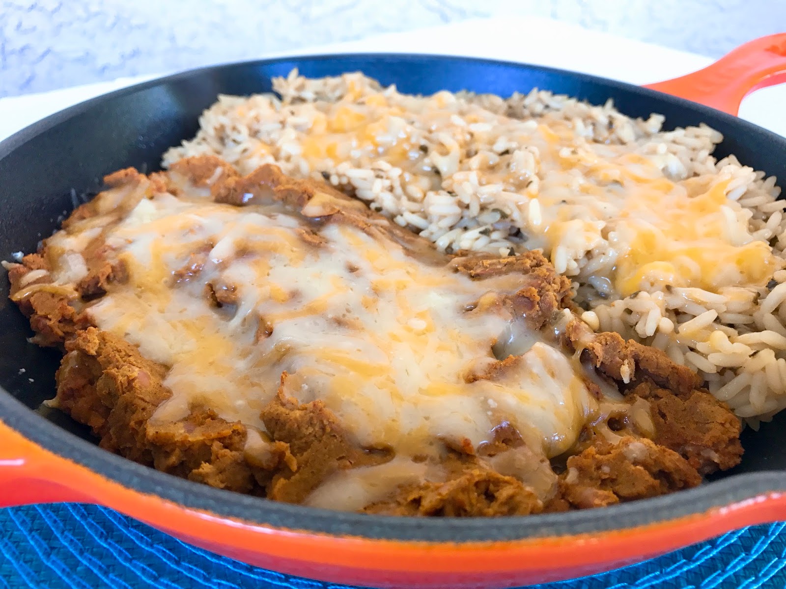 Mexican Rice and Refried Pinto Beans