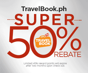 Travel Now! and get 50% Rebate with TravelBook.ph