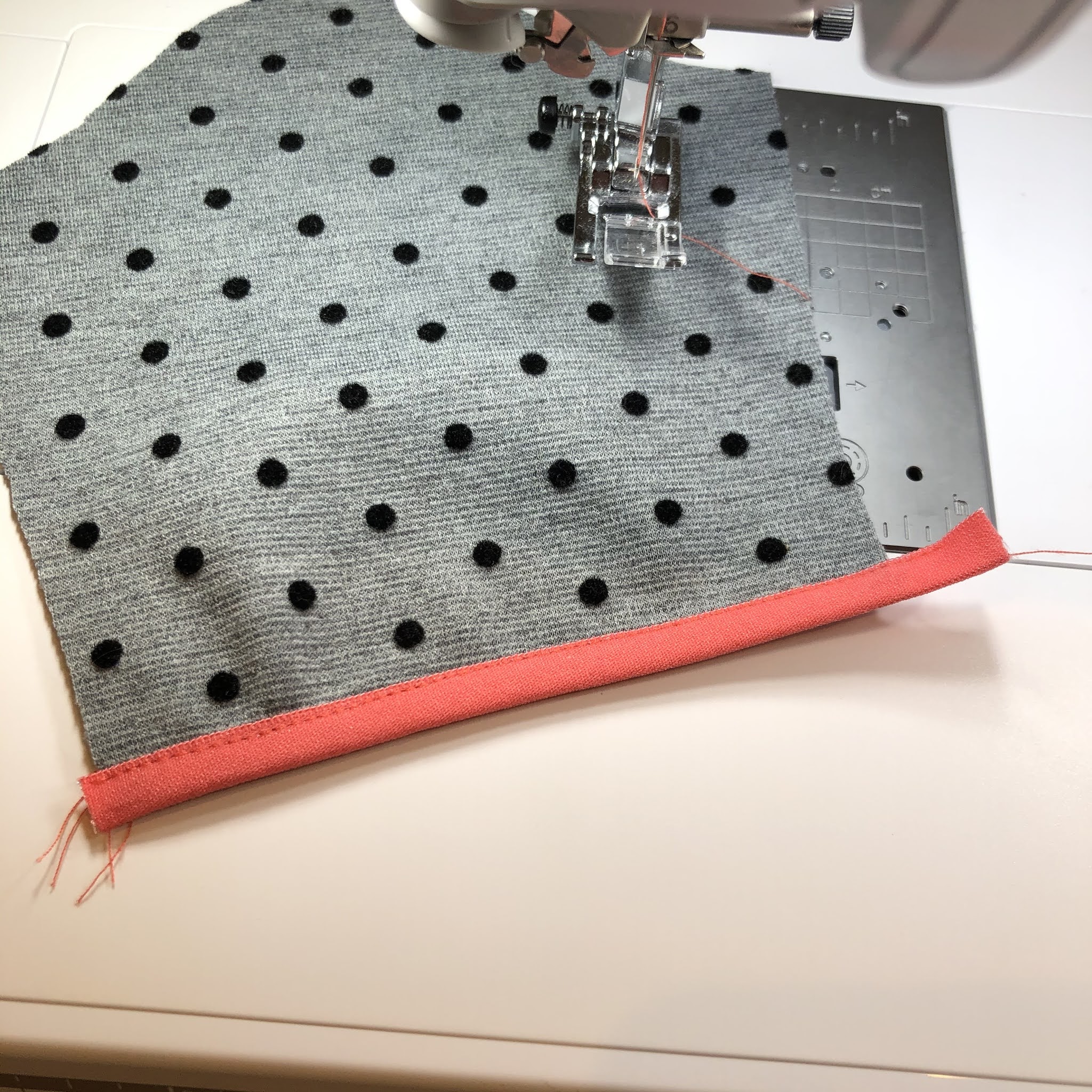 Using Fold Over Elastic to fabulously finish edges of knit fabrics