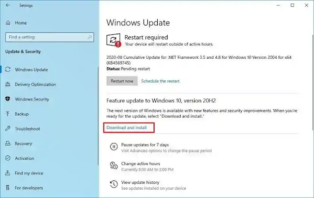 ما الجديد في تحديث ويندوز 10 القادم في أكتوبر 2020 -   Windows 10 Update