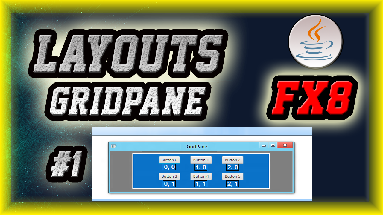 CURSO PRÁCTICO JAVAFX Ejemplo de Layouts Layouts Examples │【GRIDPANE