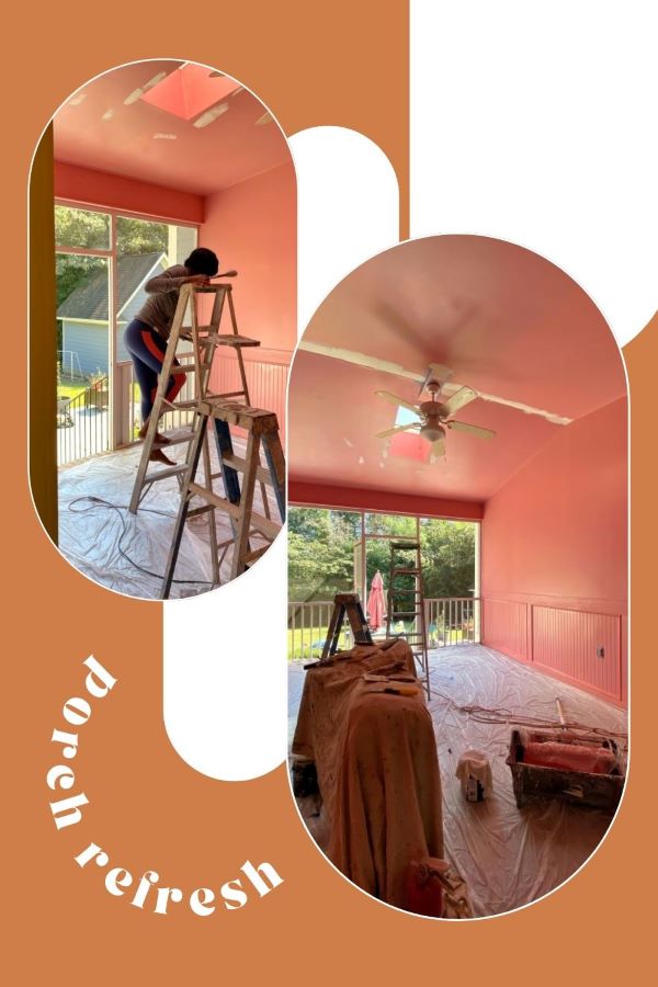 Our Porch Refresh: The Power Of Paint Our Porch Refresh: The Power Of Paint-painting process-designaddictmom